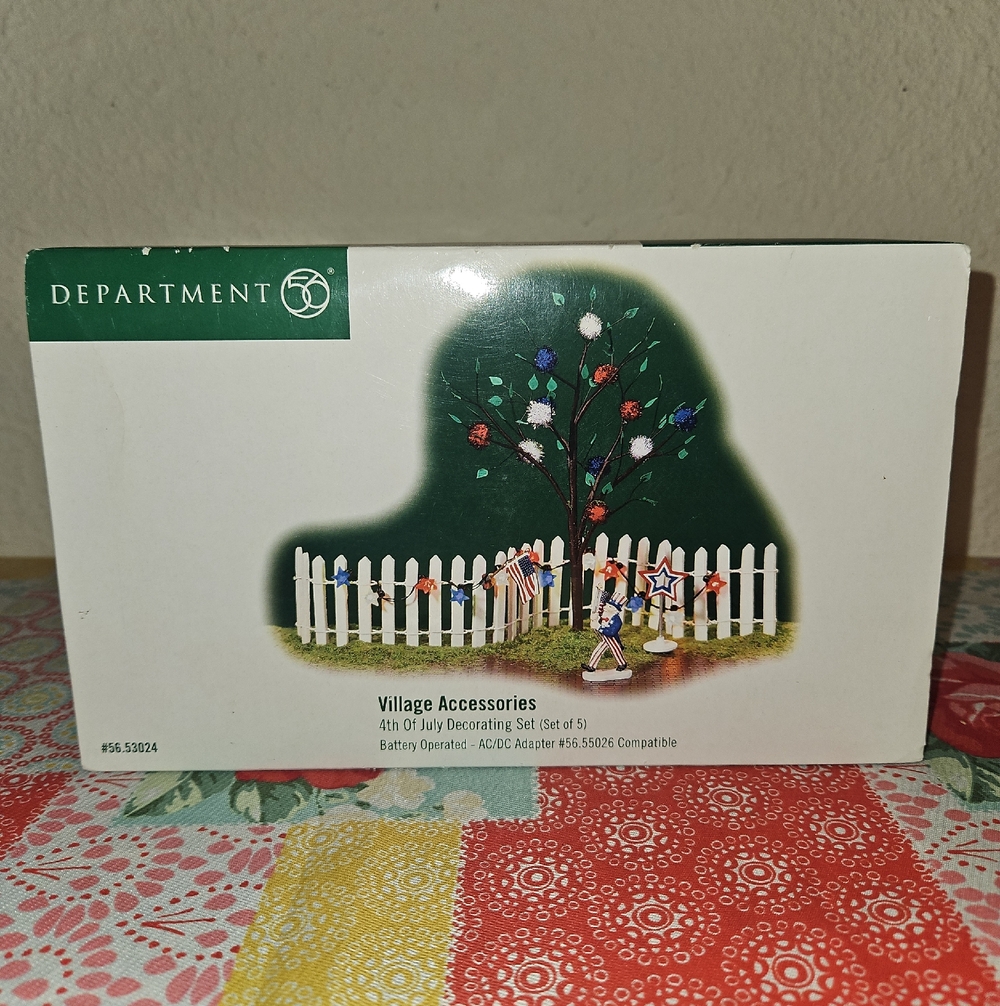 Department 56 Battery Operated 4th of July Decor Village Accessories